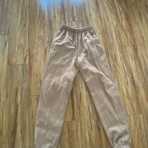 Tan sweatpants Pretty little thing